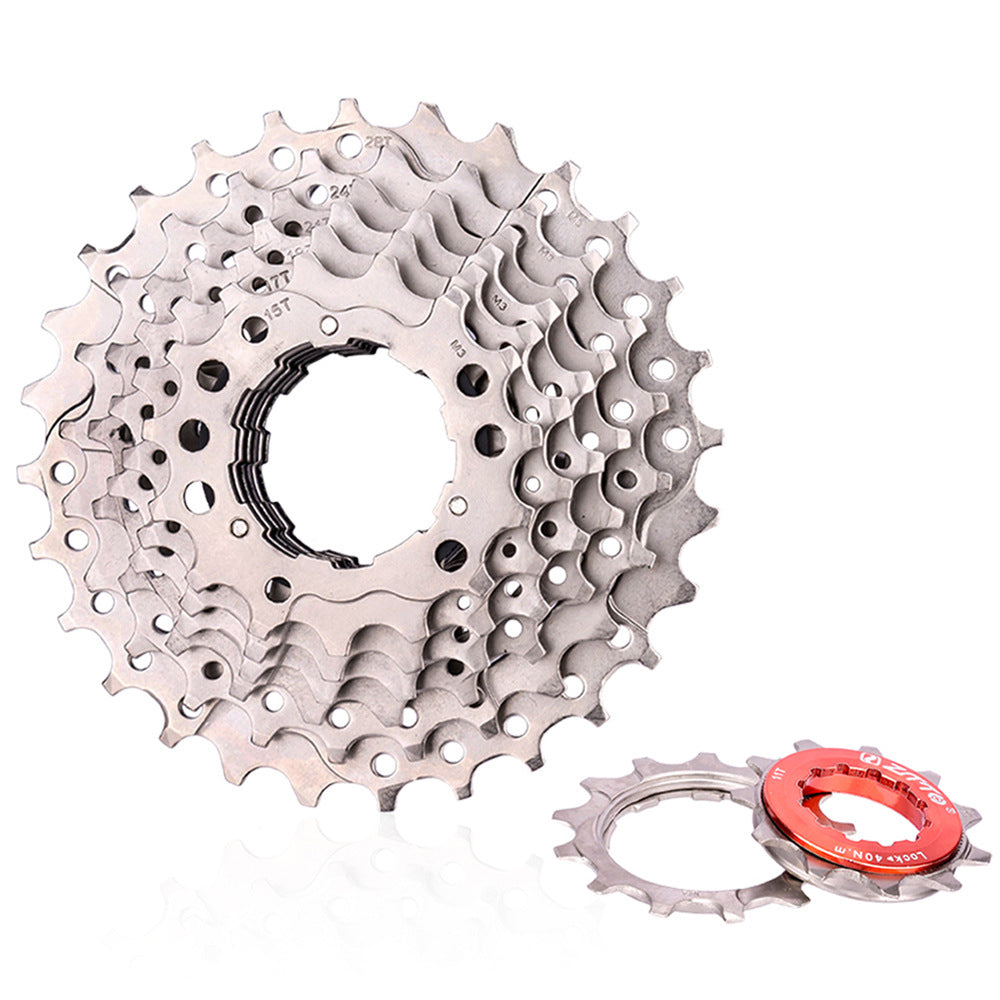 ZTTO Silver 10 Speed Flywheel Bike Cassette for Road Bicycle ZTTO Silver 10 Speed Flywheel Bike Cassette for Road Bicycle